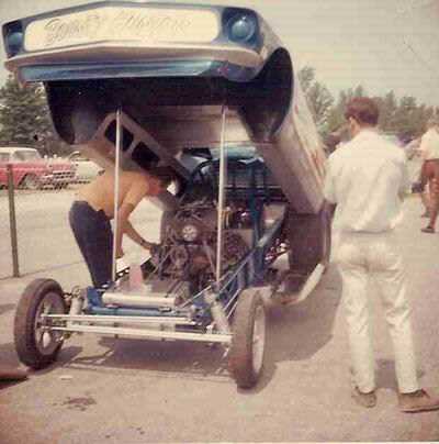 Tri-City Dragway - Connie Kallittas Bounty Hunter Ford Boss 429 Powered 69 Mustang From Joe Vlk (newer photo)